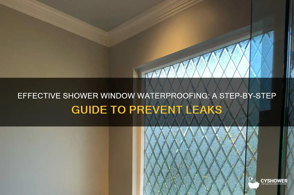 how to water proof a window in a shower