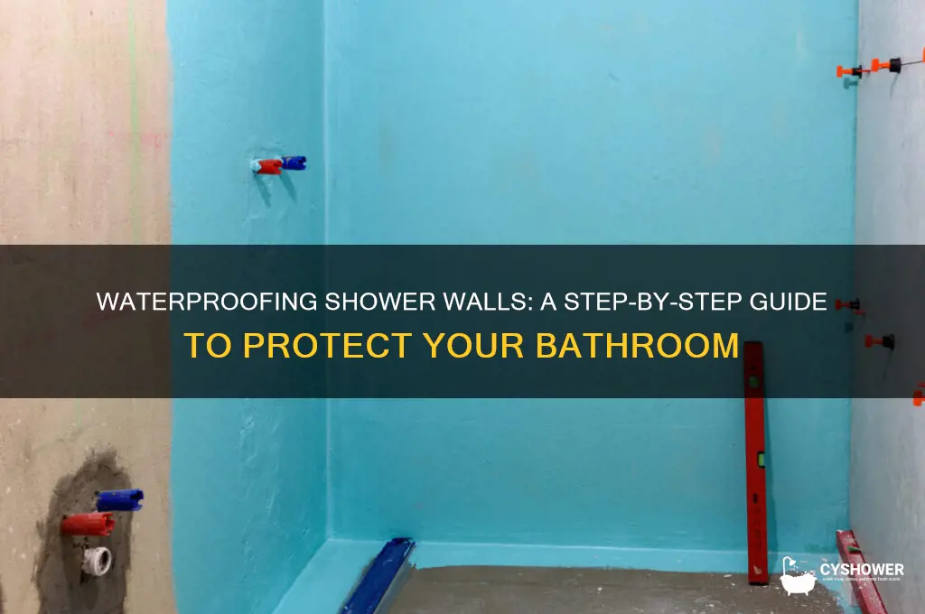 how to water proof behind a shower wall