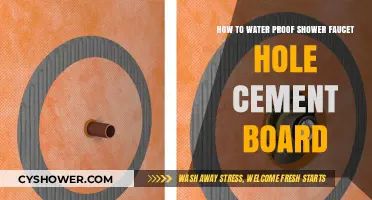 Waterproofing Shower Faucet Holes: A Cement Board Guide