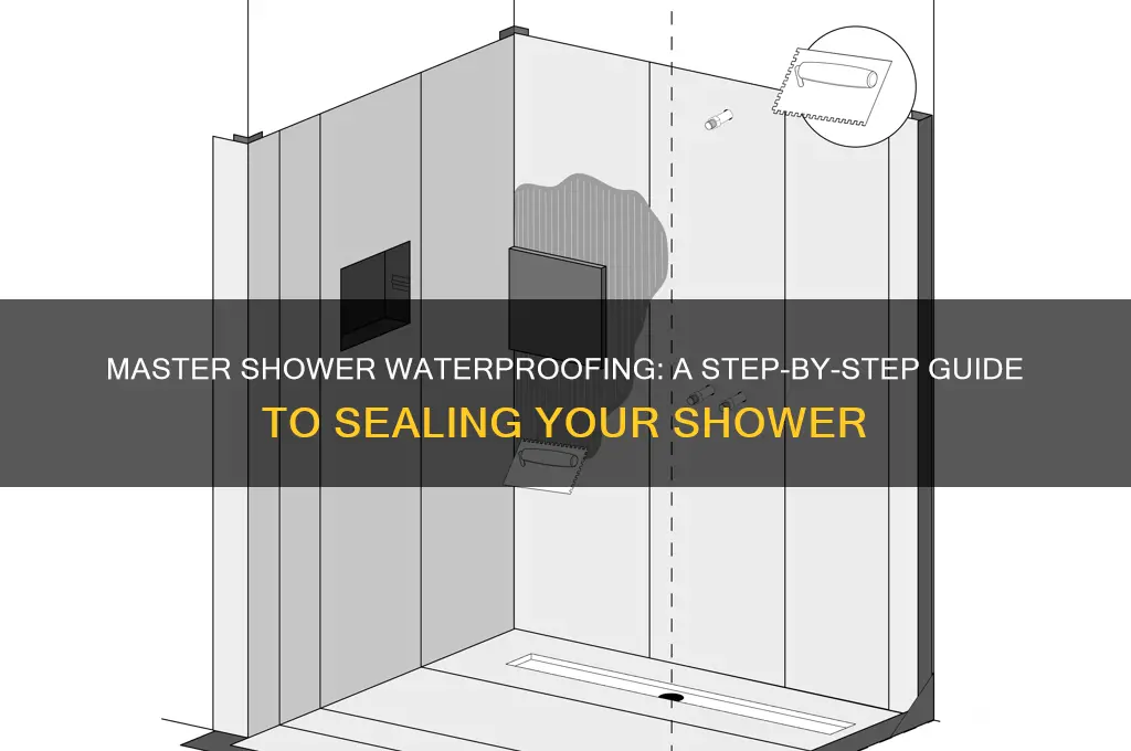 how to water seal a shower