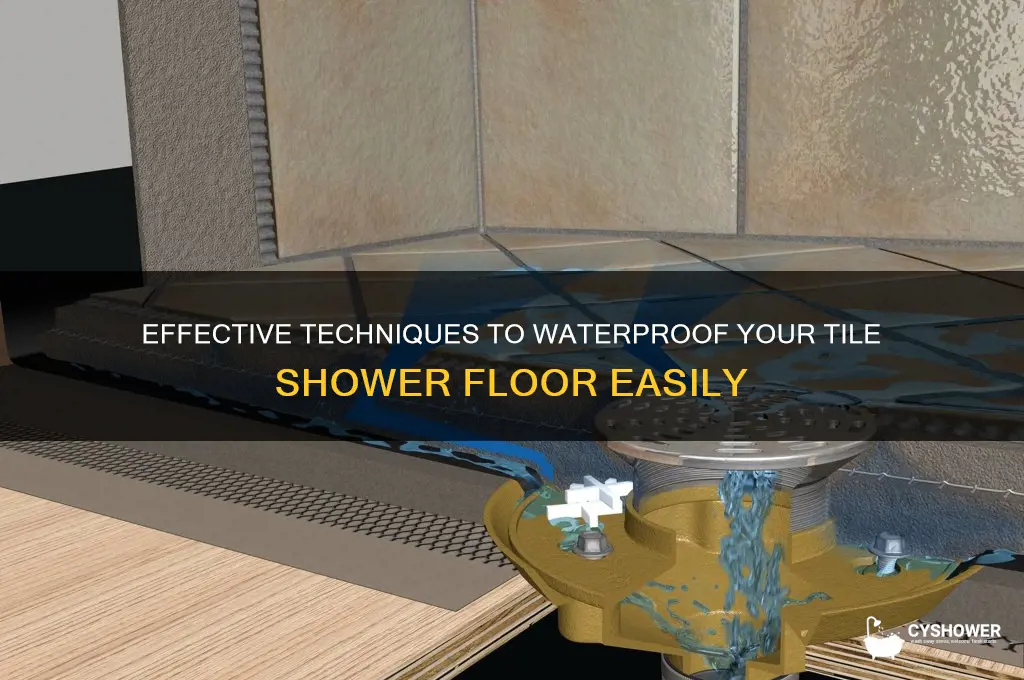 how to waterproof a tile shower floor
