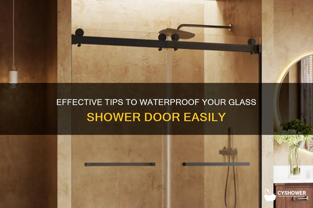 how to waterproof glass shower door