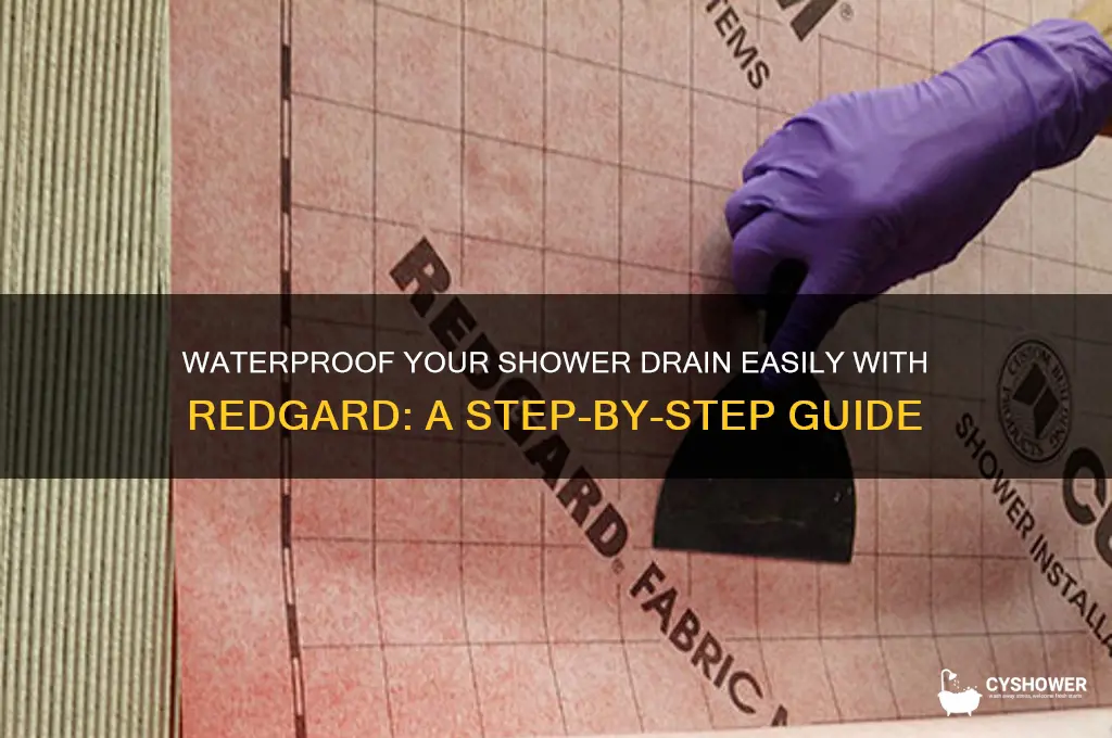 how to waterproof shower drain with redgard
