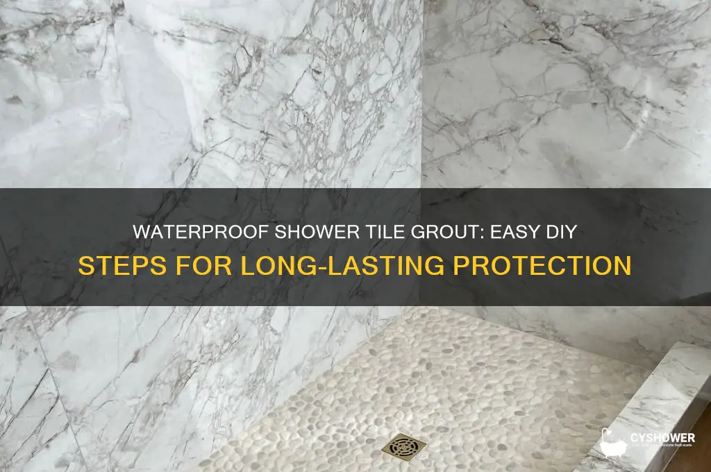 how to waterproof shower tile grout
