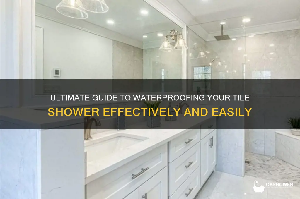 how to waterproof tile shower