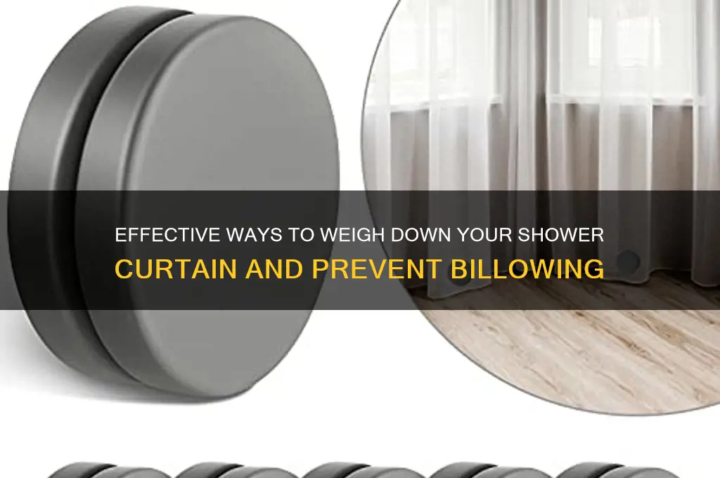 how to weigh down a shower curtain