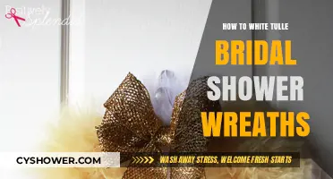 Elegant DIY White Tulle Bridal Shower Wreath Tutorial for Weddings