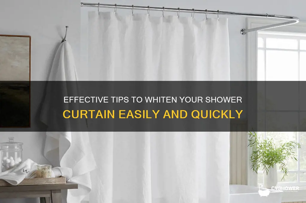 how to whiten shower curtain