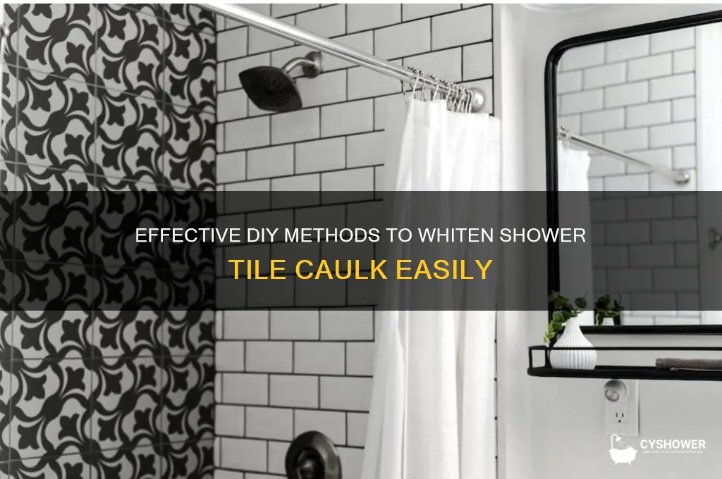 how to whiten shower tile calk