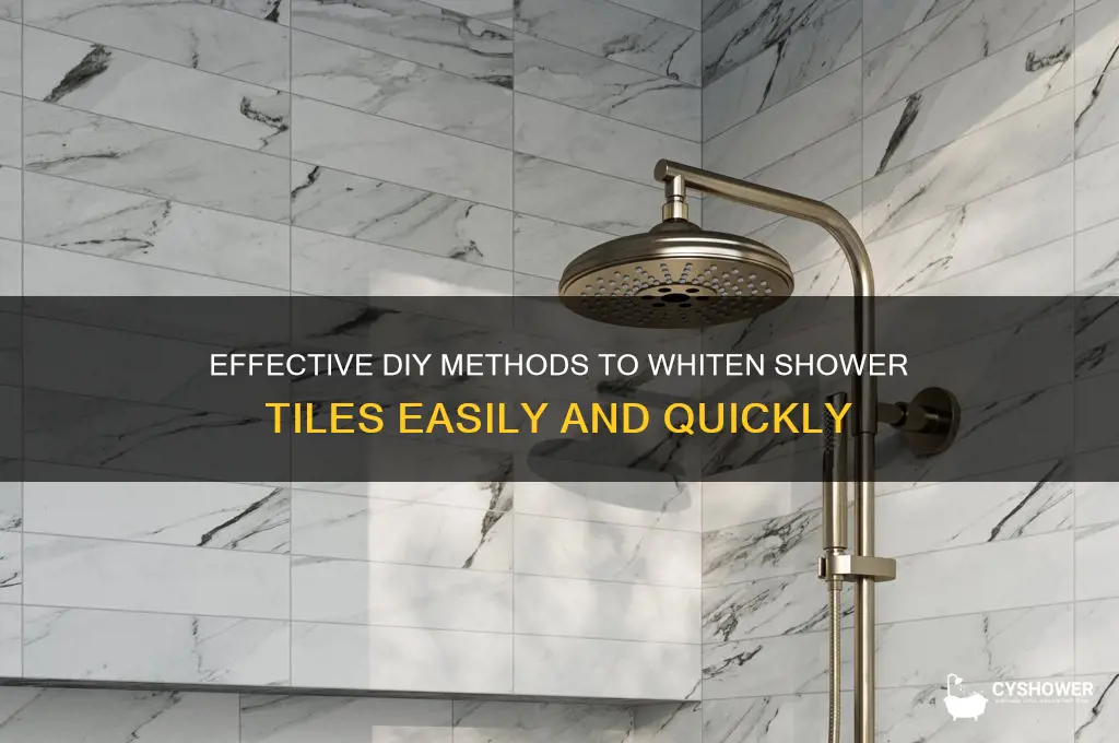 how to whiten shower tiles
