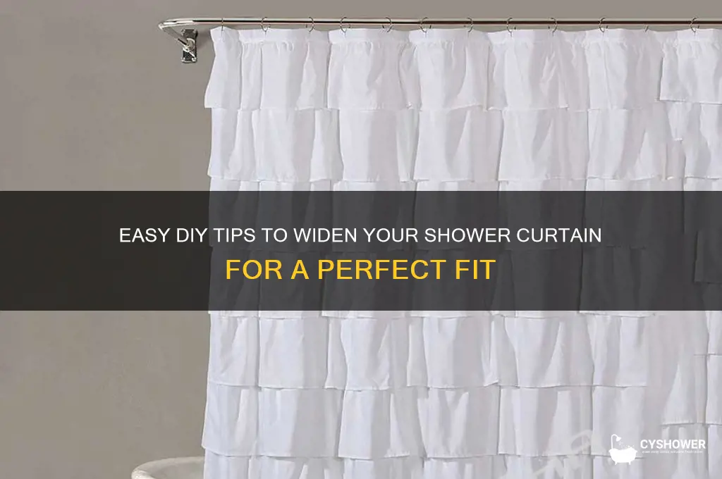 how to widen shower curtain