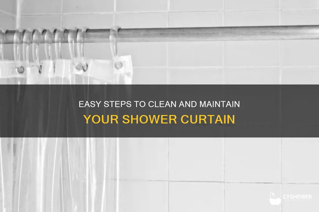 how to wipe down shower curtain