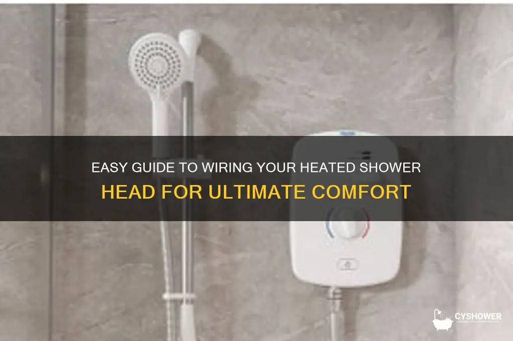how to wire heated shower head