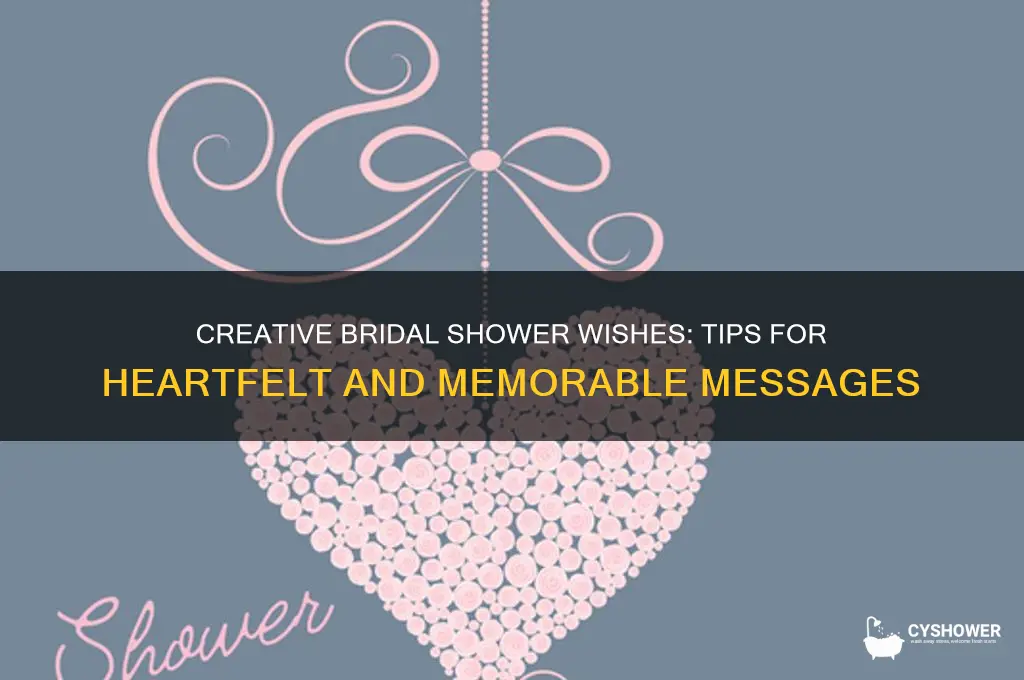 how to wish for bridal shower