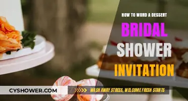 Sweet Celebrations: Crafting the Perfect Dessert Bridal Shower Invitation