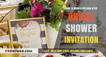 Crafting the Perfect Potluck Bridal Shower Invitation: Tips and Ideas