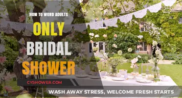 Elegant Adults-Only Bridal Shower: Crafting the Perfect Invitation Wording
