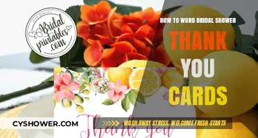 Crafting Heartfelt Bridal Shower Thank You Notes: Tips and Wording Ideas