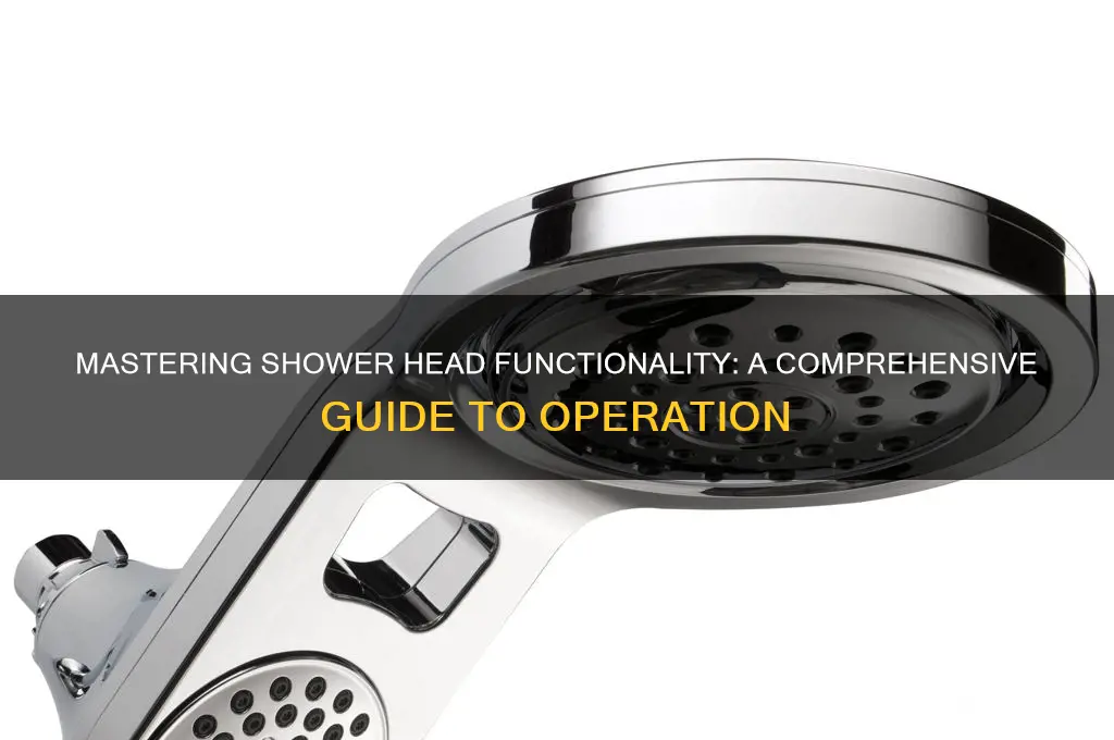 how to work shower heads