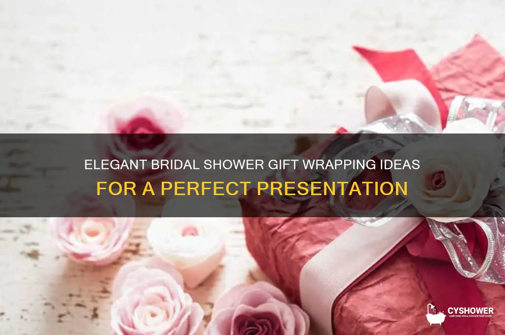 how to wrap a bridal shower gift