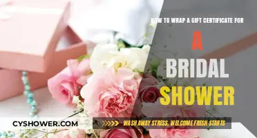 Elegant Gift Certificate Wrapping Ideas for a Bridal Shower