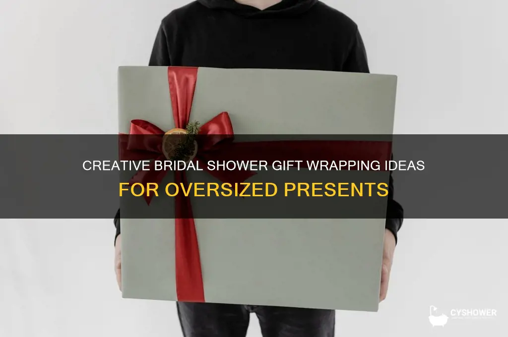 how to wrap large gifts for bridal shower