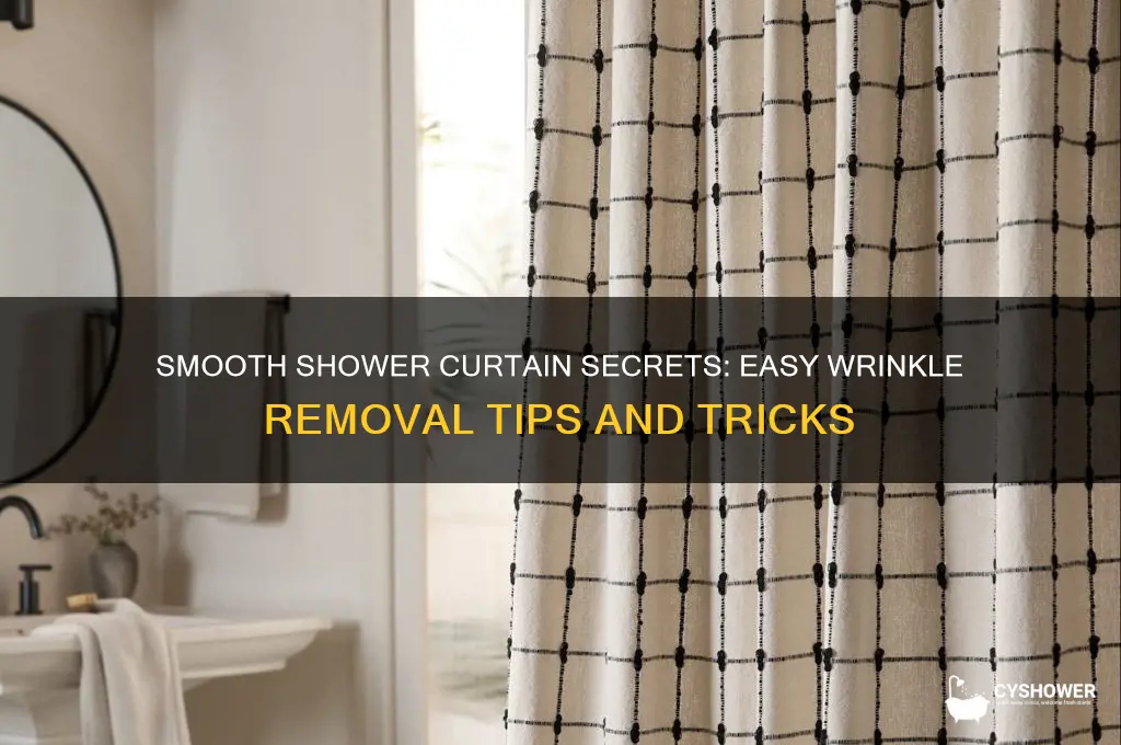 how to wrinkles out of shower curtain