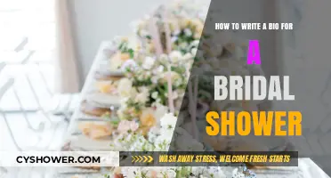 Crafting the Perfect Bridal Shower Bio: Tips and Tricks