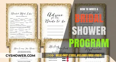Crafting the Perfect Bridal Shower Program: Tips and Ideas