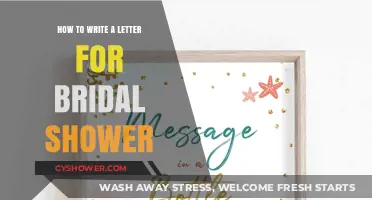 Crafting the Perfect Bridal Shower Letter: Tips and Ideas