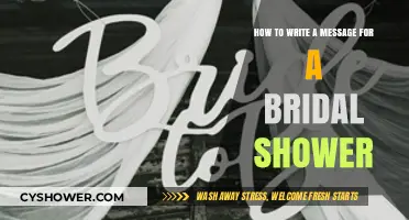 Crafting the Perfect Bridal Shower Message: Tips and Ideas