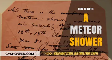 Crafting Celestial Spectacles: A Guide to Writing Meteor Showers