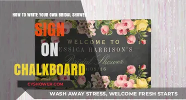DIY Bridal Shower Chalkboard Sign: Creative Tips for Personalized Decor