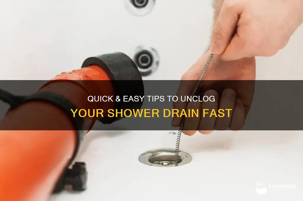 how tom unclogg shower drain