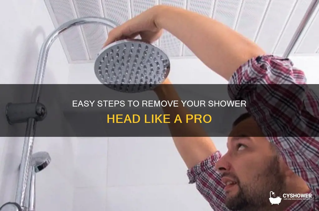 how totake off shower head