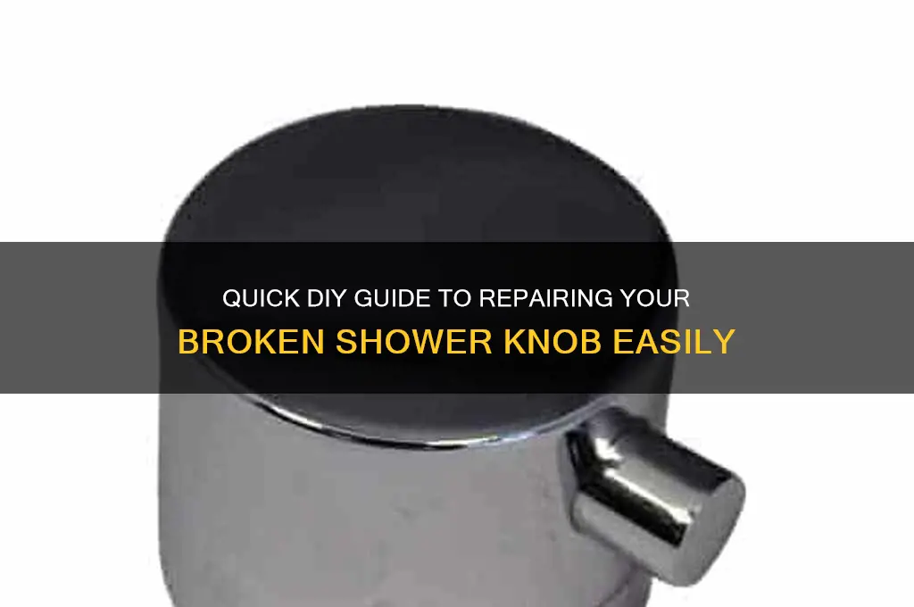 how tp fix broken shower knbob