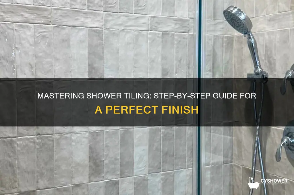 how tp tile a shower