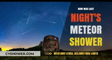 Last Night's Meteor Shower: A Celestial Spectacle to Remember