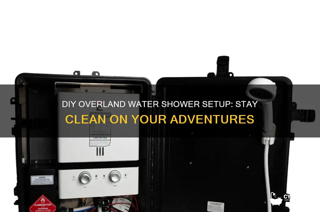 how water shower diy overland