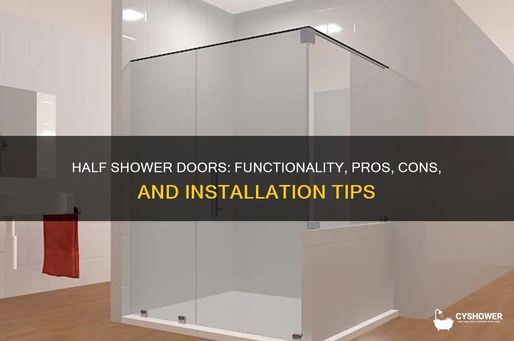how well do the half shower doors work