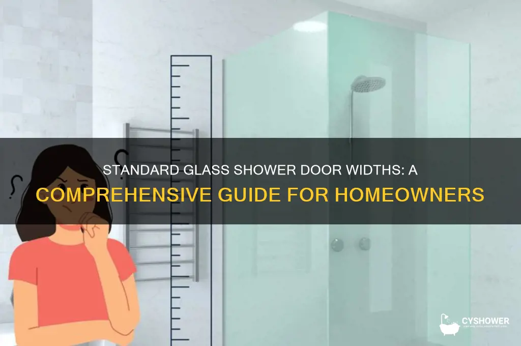 how wide are glass shower doors