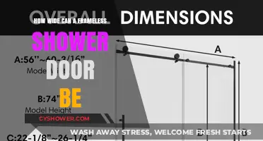 Max Width for Frameless Shower Doors: A Comprehensive Guide