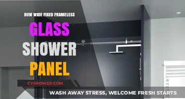 Wide Fixed Frameless Glass Shower Panels: Sizing Guide & Installation Tips