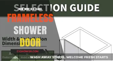 Standard Glass Frameless Shower Door Widths: A Comprehensive Guide