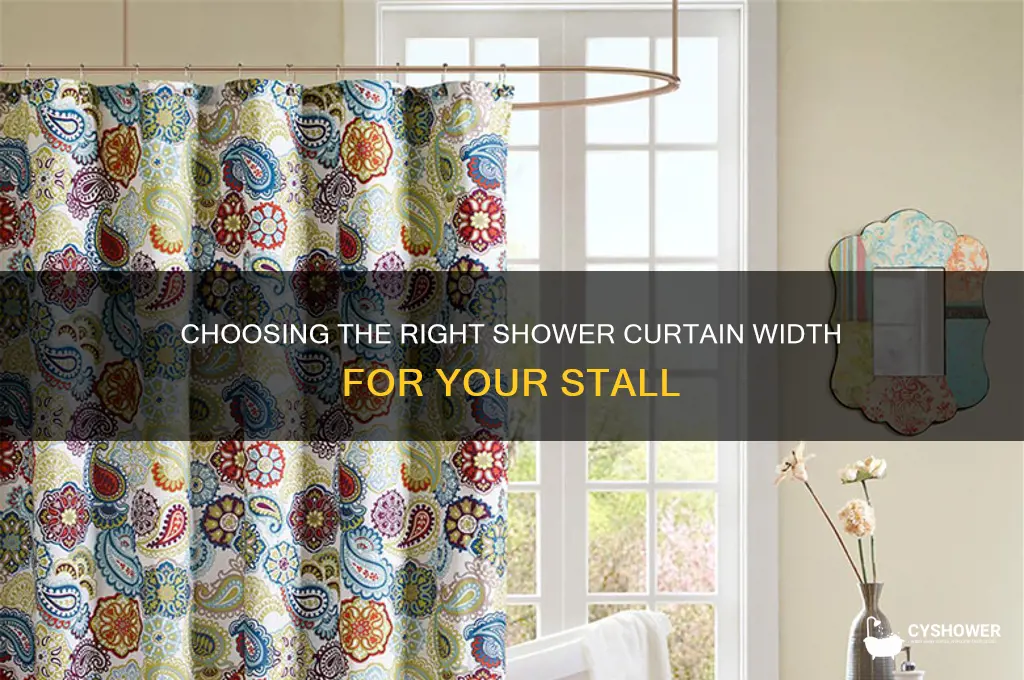 how wide is a shower stall curtain