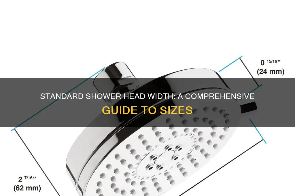how wide is a standard shower head