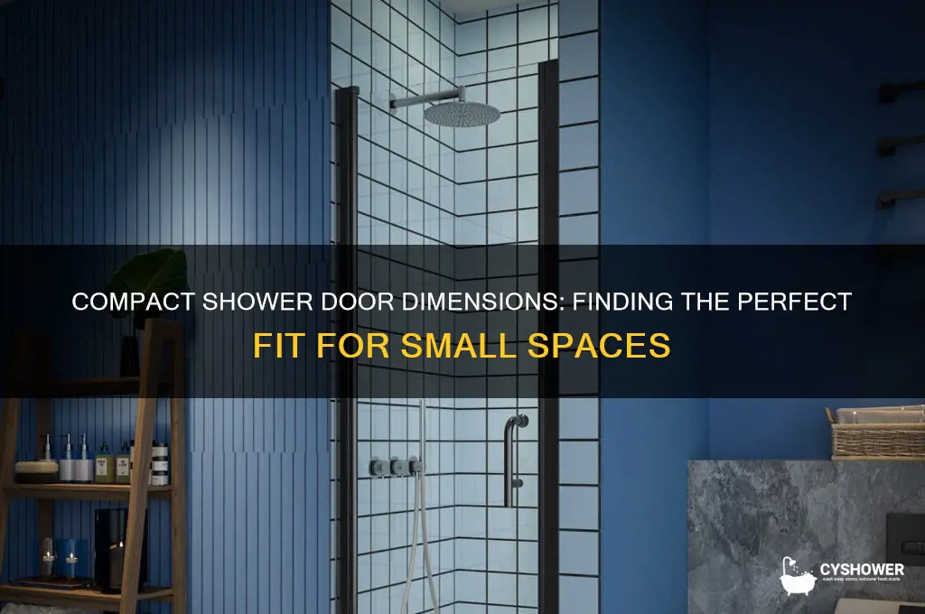 how wide is smallest shower door