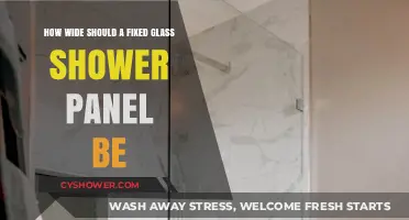 Choosing the Perfect Width for Your Fixed Glass Shower Panel