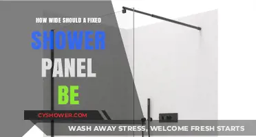 Choosing the Perfect Width for Your Fixed Shower Panel