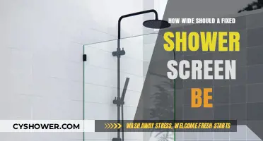 Choosing the Perfect Width for Your Fixed Shower Screen